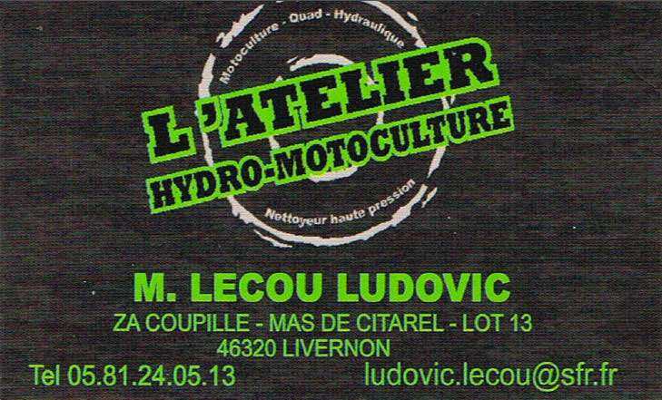 L'atelier hydro-motoculture - Sponsor Roc Quercynois