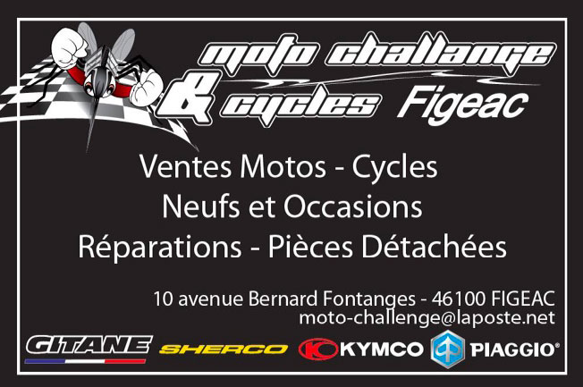 Moto challenge - Sponsor Roc Quercynois