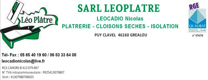 SARL Léoplatre - Sponsor Roc Quercynois